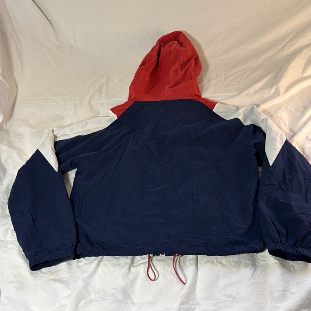 Forever 21 Navy With Red and White Full-zip Windbreaker Jacket Size Medium - Picture 8 of 10